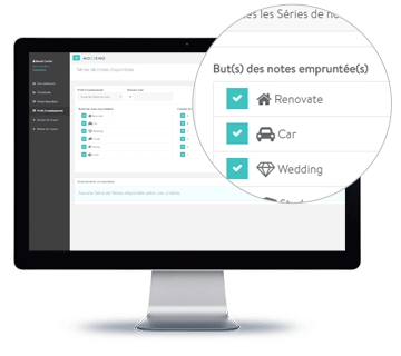 Interface, critères d'investissement, rénovation, véhicule, mariage