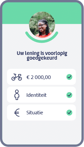 Uw lening is voorlopig goedgekeurd