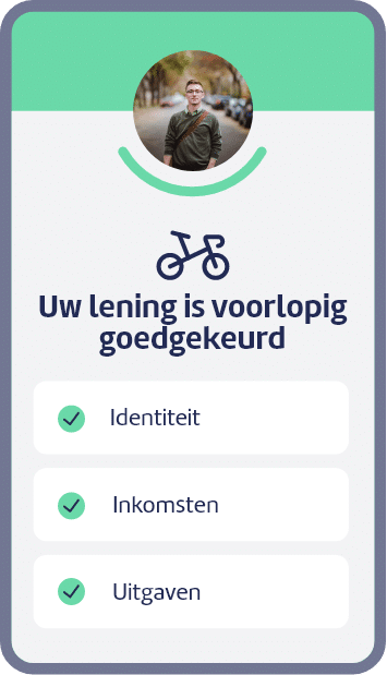 Uw lening is voorlopig goedgekeurd